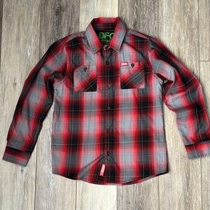 Boy’s Dixxon Red Plaid Shirt